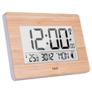 Digital Wall Clock Lcd Big Large Number Time Temperature Calendar Alarm Tab