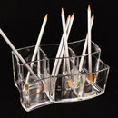 Makeup Brush Holder Organizer Clear PS Cosmetic Storage Organizer For Bathr