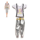2 Pcs/set Handmade T-shirt Tight Pants for  Best Gift for Kids Girls TYY