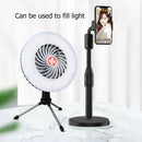 Portable 54 LED Cooling Fan USB Rechargeable Live Broadcast Table Cooler