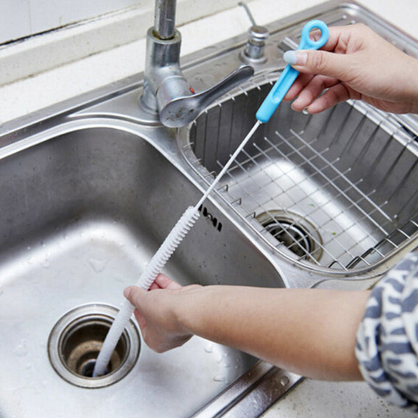 Kitchen sewer cleaning brush bendable bathroom sink pipeline cleaning to-JT  Bj