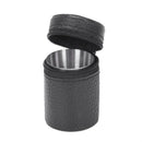 4PCS Stainless Steel Cups Mug With PU Cover Case Coffee Tea Beer Camping TumF2A4
