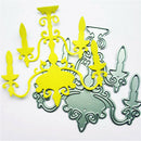 Candle Chandelier Metal Cutting Dies For Scrapbooking Card Craft Decor ^