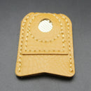 Leather Coin Thimble Soft Needlework Finger Cover Tip Patchwork Sewing Tool A