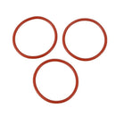 10 pcs 39x34x2.5mm Red Silicone O Ring Oil Seals G4I1