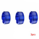 3Pcs Aluminum AC Climate Control Knob Ring Covers For Subaru Impreza Blue
