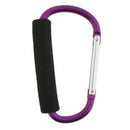 6x Durable Aluminum Carabiner D Ring Snap Hook Keychain Keyring Cushion Grip
