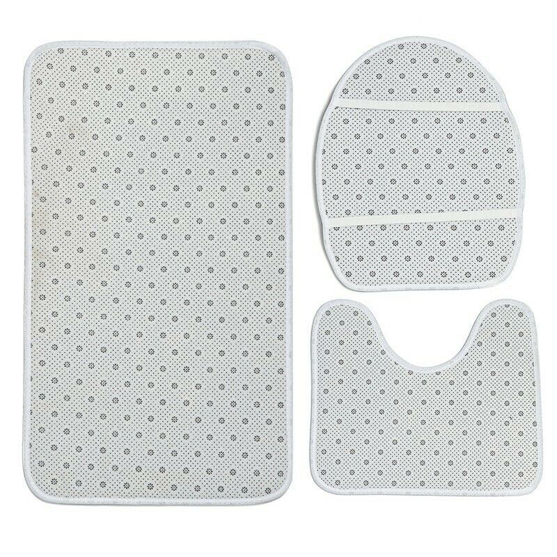 3Pcs/Set Print Non Slip Toilet Bathroom Pad Character Landscape Absorbent P R9N5
