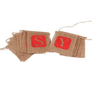 Linen Flag Banner Garland English Merry Christmas Party Ornament Home Decor