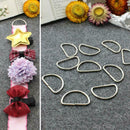 10PCS Metal D Ring Buckle Handbag Leather Bag Purse Strap Belt Web Clasp