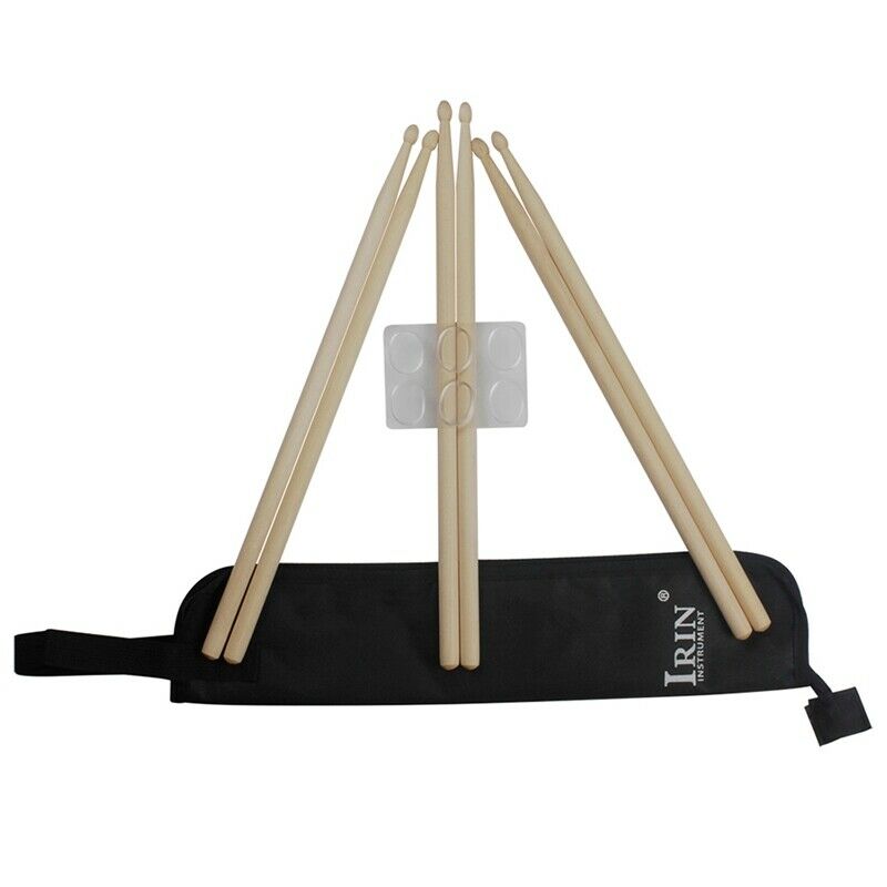 Drum Set Accessories 6Pcs Nylon Drum Sticks + 6Pcs Drum Damper Gel Pads Muf