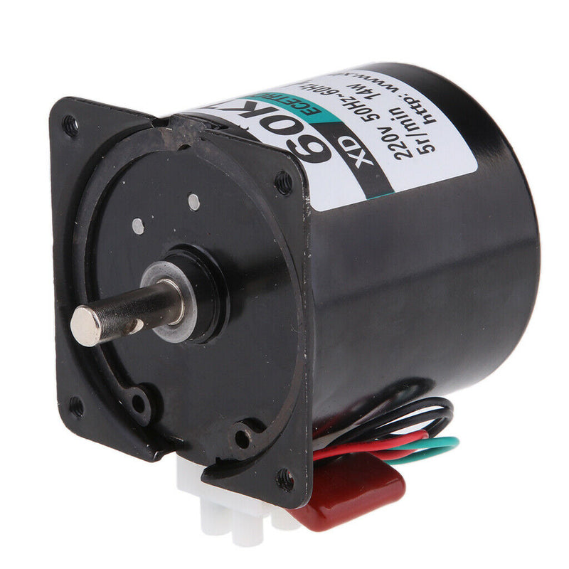 60KTYZ Synchronous Gear Motor AC 220V 5r/min CW/CCW Control 14W 50-60HZ