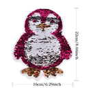 penguin Reversible Sequins Sew On Patches clothes DIY Applique Bag ClothingCoaJR