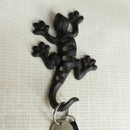 Iron Wall Art Ornament Geckos Lizard Hanger Hook Home Garden Decoration Gift