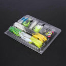 62Pcs Fishing Tackle Silicone Soft Baits Lures Fishing Jig Hooks Carp Acces