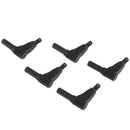 Black 4mm Banana Connector Male Nickel Plating Plug Nylon Sheath for Multimeters