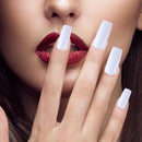 500pcs French Tips False Nail Half Cover Acrylic Gel Nail Art Tool (White) A