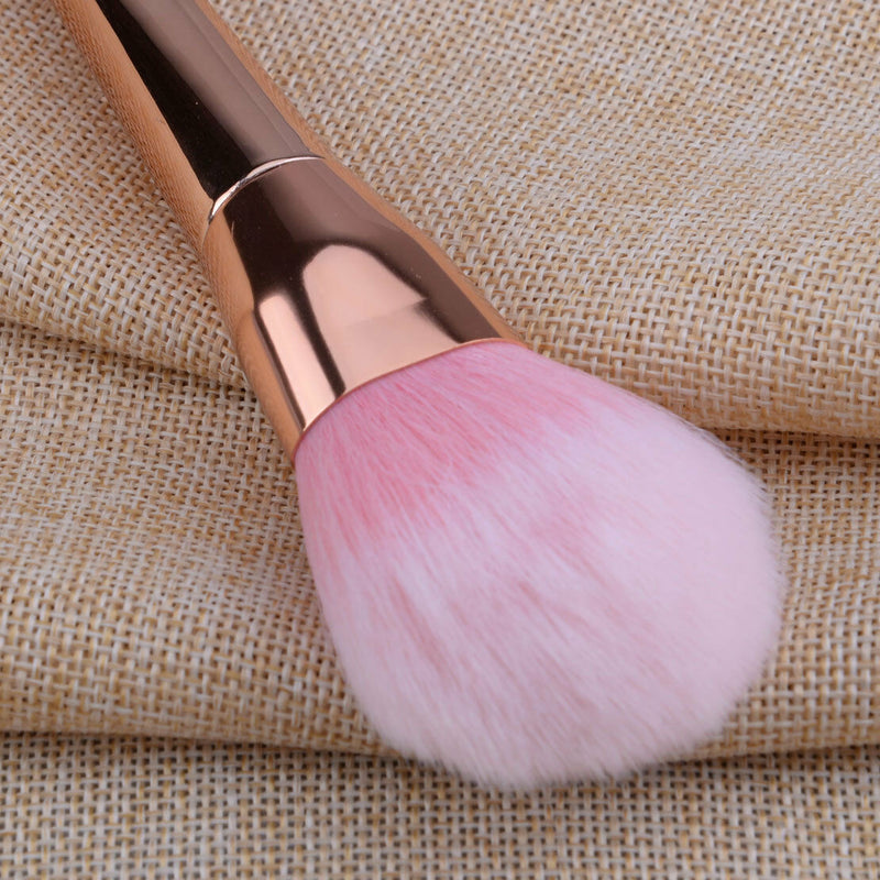Rosegold Make-up Brushes Face Powder Blusher Foundation Kabuki Contour Brush