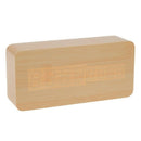 ã€Voice Control Calendar Thermometerã€‘Rectangle Wood Wooden LED Digital Alarm