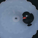 Transparent Duck Silicone Insulation Cup Cover Tea Coffee Sealing Lid Caps
