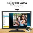 1440P HD Webcam USB 2.0 Web Camera Plug & Play Video Recording Built-in Mic