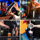 Boston Double Shaker Bar Tools Bpa Free Stainless Steel 304 High-End 9 Piec