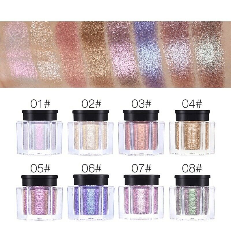 Ucanbe Brand Shimmer Loose Eye Shadow Powder Makeup Pigment Waterproof Glit J5M6