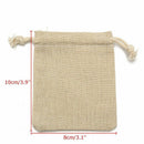 30Pcs Mini Linen Jute Drawstring Gift Bags Pouch Wedding Party Favor Sacks Bag