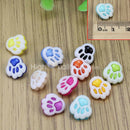 100x DIY Craft Kids Clothing Sew Accessories Footprint Shape Buttons P XZL