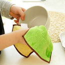 Anti-greasy Microfiber Wash Cloth Dishcloth Clean Towel Kitchen Cleaning  OZ