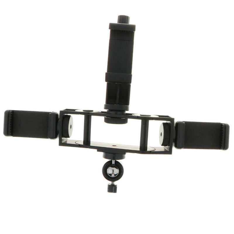 Universal Multi-function Phone Clamp Three-position Rotating Tripod PTZ Base
