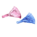 2Pcs Headband Hippy Turban Cotton Stretch Hairband Non-slip Causal Yoga Headwear