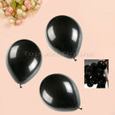 100x Latex Balloon Party Wedding Decor Birthday Celebrate Black High Quality 10"