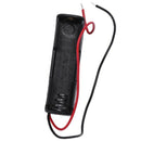 2Pcs Double Side Opening Frame 2 x 1.5V AA Battery Case Holder Black Q2T9