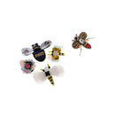 5 Pcs Sequins Rhinestone Bead Brooch Patches Applique Sew on Decor Patch DIY