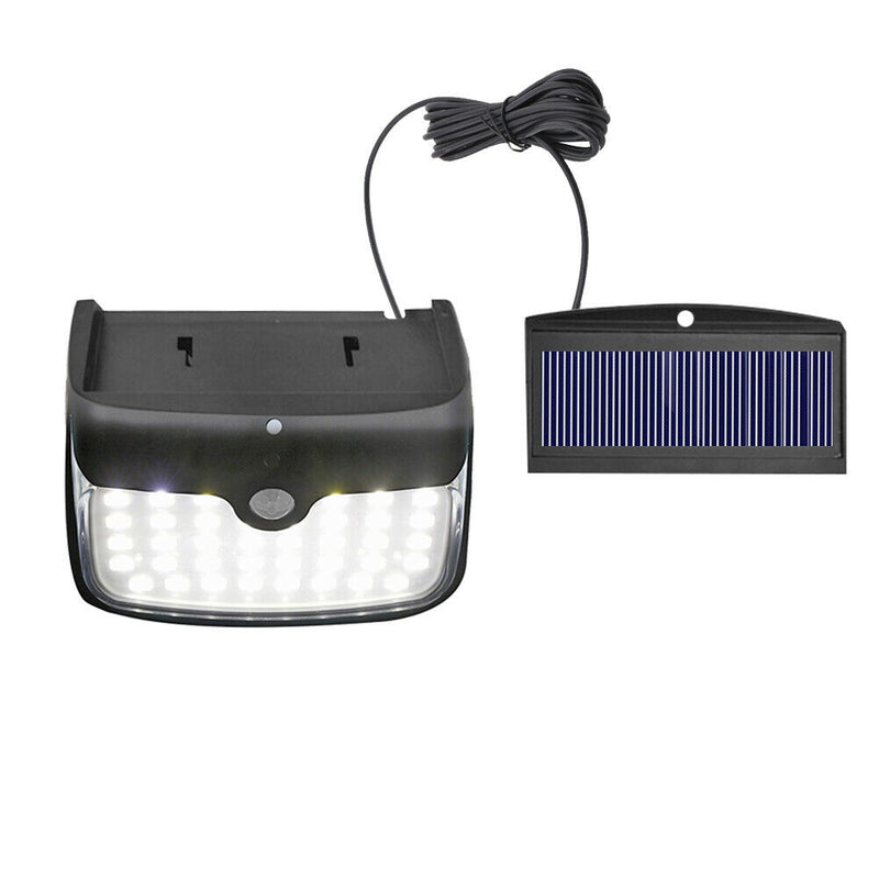 Outdoor Waterproof Solar Light Human Motion Sensor Security LED Wall Lamp A