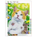 5D DIY Full Drill Diamond Painting Cat Mouse Cross Stitch Embroidery Kits