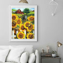 5D DIY Full Drill Diamond Painting Sunflower Cross Stitch Craft Kit (z1314)