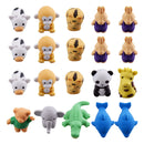 20Pcs Cute Animal Rubber Eraser Set Stationery Creative Novelty Children Gift