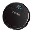 Robot Cleaner USB Rechargeable 1600Pa for Hardwood/Tile Floor/Carpet Black