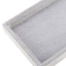 Grey Luxury Velvet Necklace Earring Bracelet Tray Storage Case Organizer