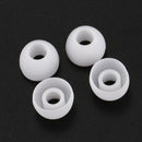 50 Pcs White Earbud Headphone In Ear Buds Tip Cover Replacement E8A4