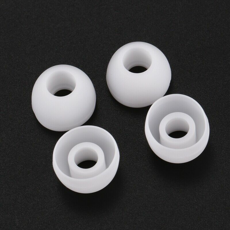 50 Pcs White Earbud Headphone In Ear Buds Tip Cover Replacement E8A4