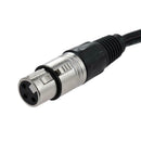 2pcs Dual RCA Male to XLR 3 Pin Female Jack Microphone Cable Adapter Cord