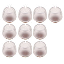 20 Pieces For Round 12-16mm Chair Leg Caps Furniture Feet Protectors Clear