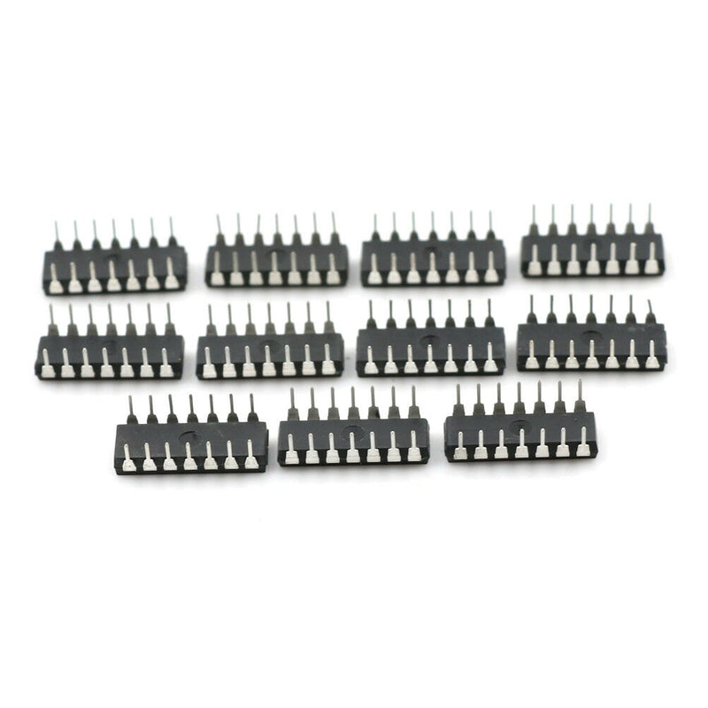 10pcs IC SN74HC14N 74HC14N 74HC14 CMOS INV 14-DIP SE