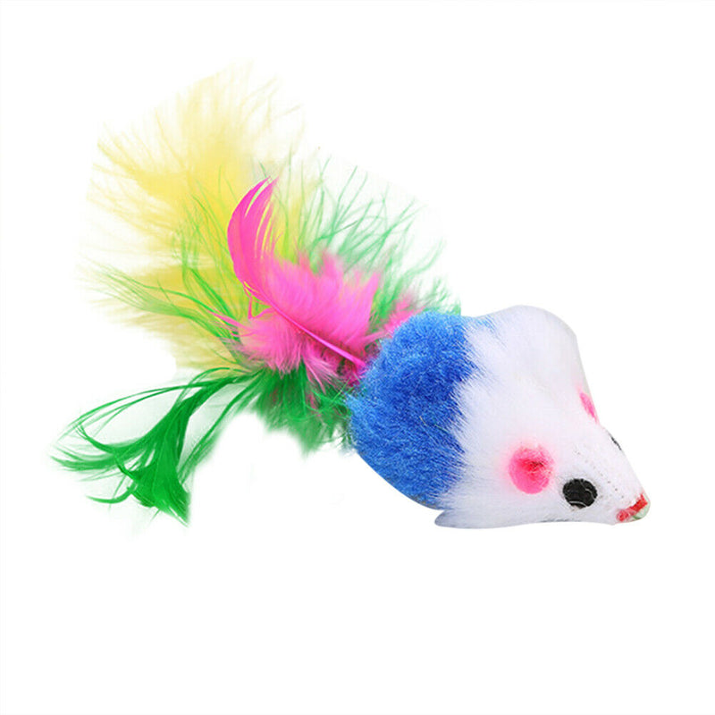 16pcs Funny Cat Stick Balls False Mouse for Kitten Pets Interactive Toys A