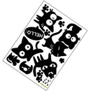 Removable Black Cats Vinyl Wall Art Stickers / Wall Decals / Wall Graphics