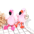 New Fluffy Flamingo Pendant Key Chains Plush Car Bag Key chain  Kw