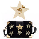 Women Star DIY Metal Clasp Turn Twist Lock For Shoulder Bag Handbag Purse